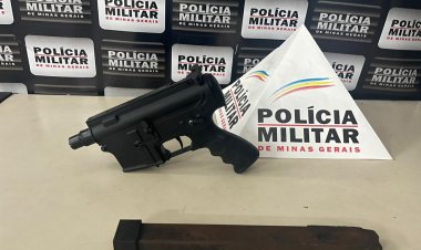 Policiais Militares prende autor por porte ilegal de arma de fogo e aprende submetralhadora artesanal