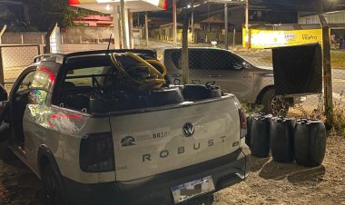 Nova Era: PM prende trio por furto de combustível e receptação na BR-381