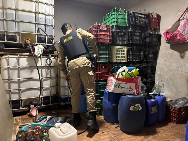 Operação Conjunta em Itabira Combate Produção e Venda Ilegal de Bebida Alcoólica