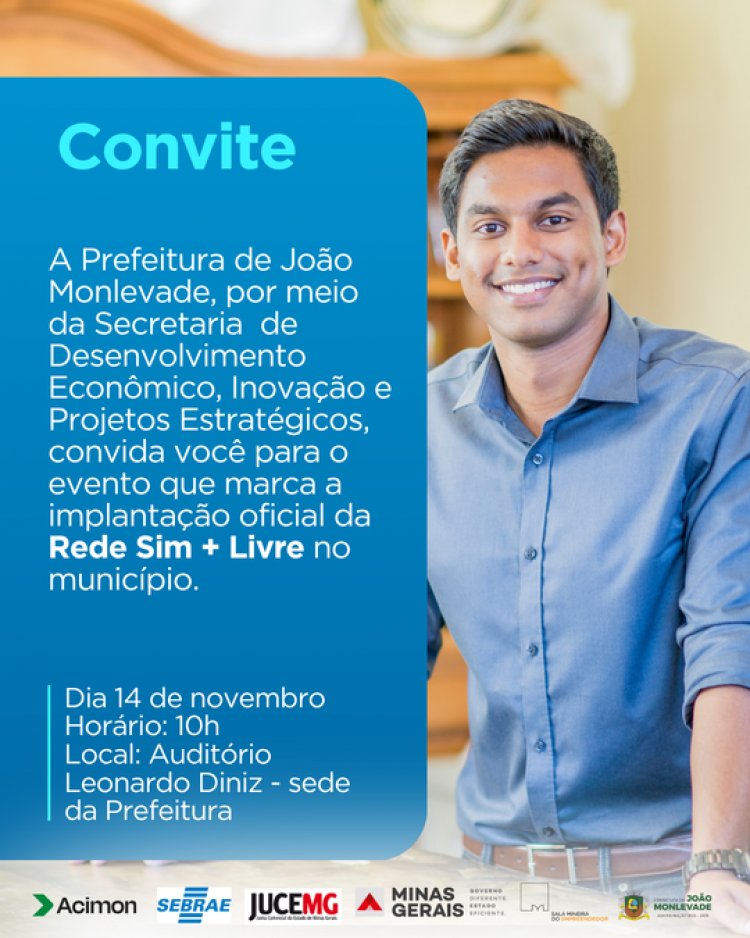 Inovação e Agilidade: João Monlevade Implanta o Sistema Rede Sim + Livre para Simplificar Abertura de Empresas