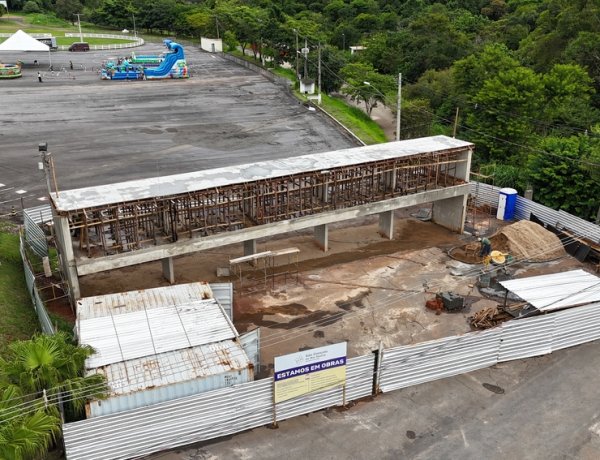 Portaria do Parque de Exposições entra na fase final de obras em São Gonçalo do Rio Abaixo