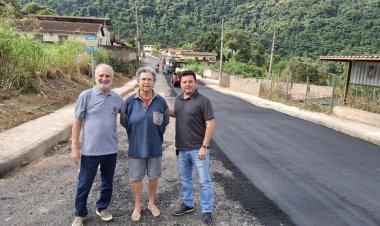 ​Avenida Vereador João Braga recebe investimento de R$ 1 milhão em novo asfaltamento